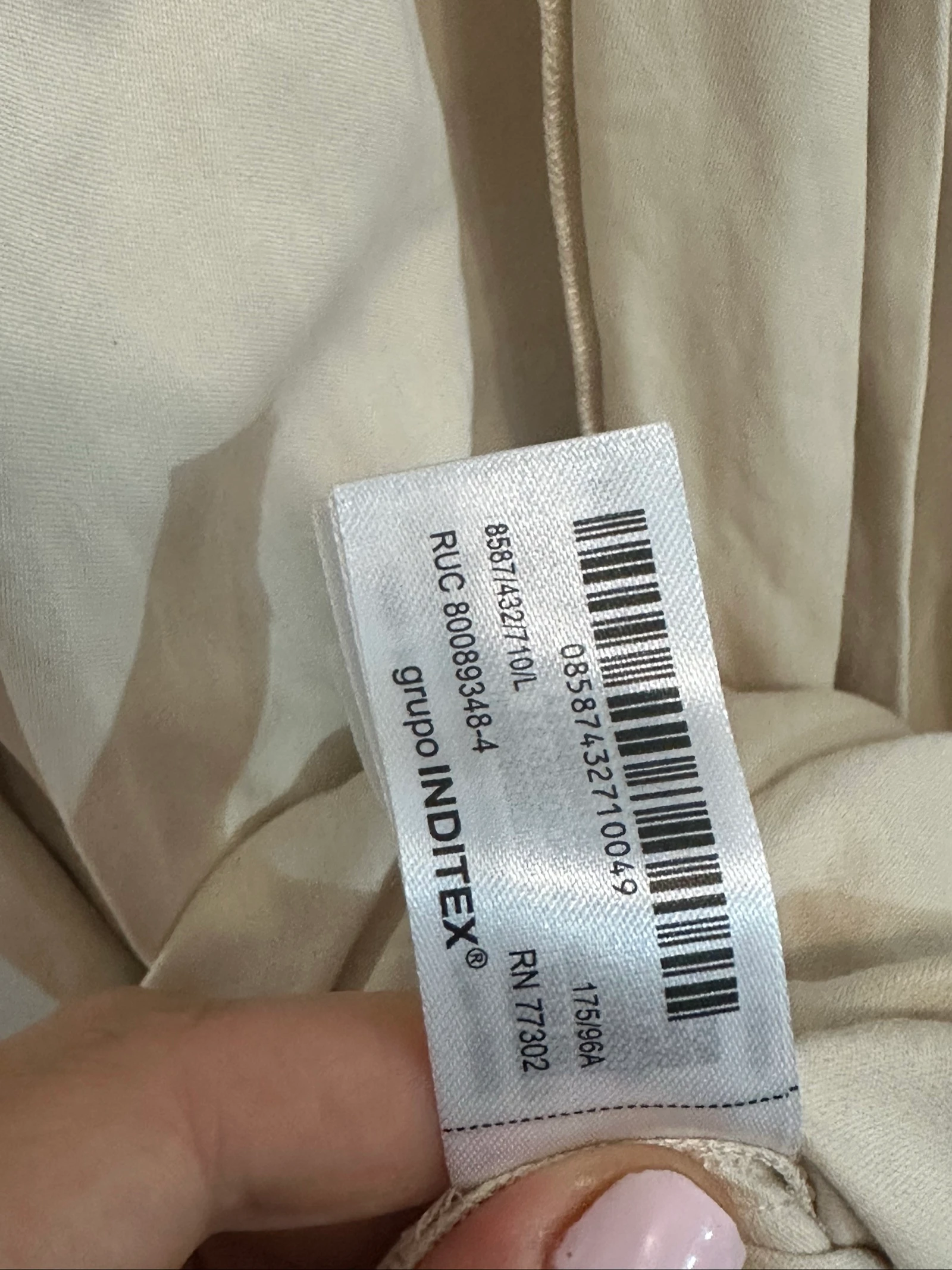 Beige Zara-jurk nieuw | Maat L – photo 6